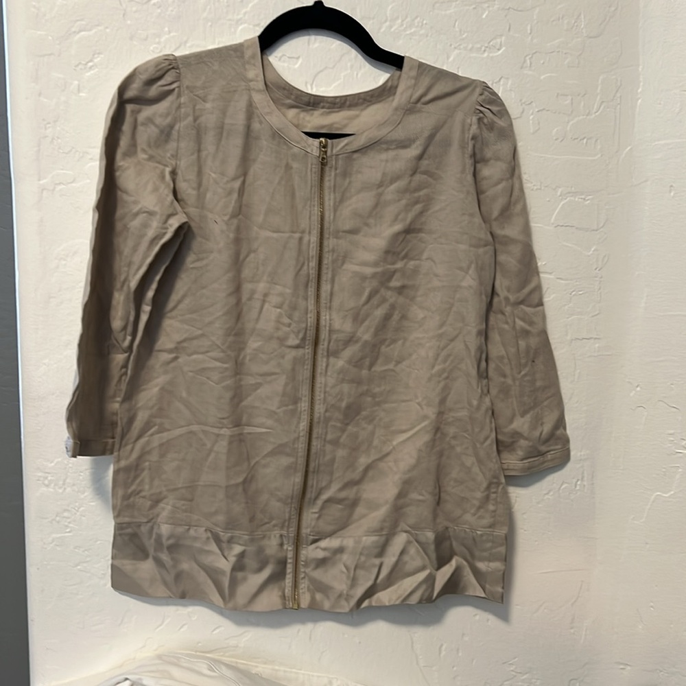 Diane Von Furstenburg Elegant Beige Women's Top S